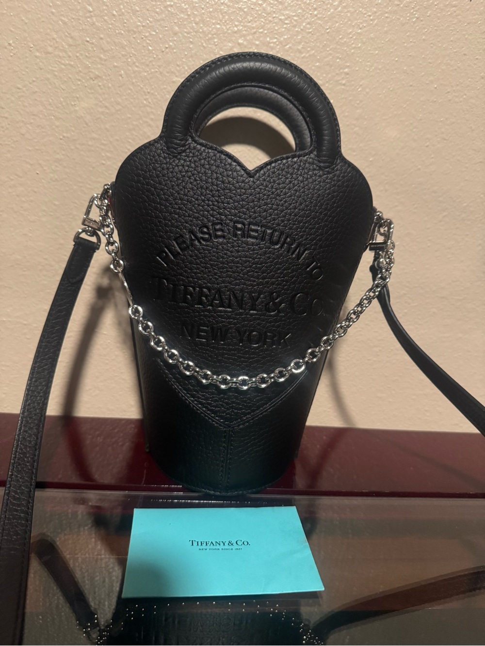 Authentic Tiffany & Co. Return to Tiffany Handbag in Black - Picture 2 of 9